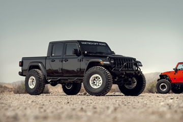 2020 Jeep Gladiator - KMC GRENADE CRAWL BEADLOCK - Machined Wheel Pros